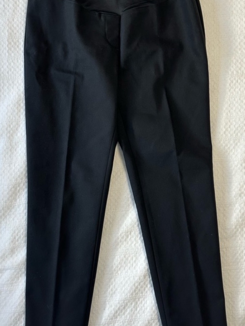 Tailored Black Ponte Trousers